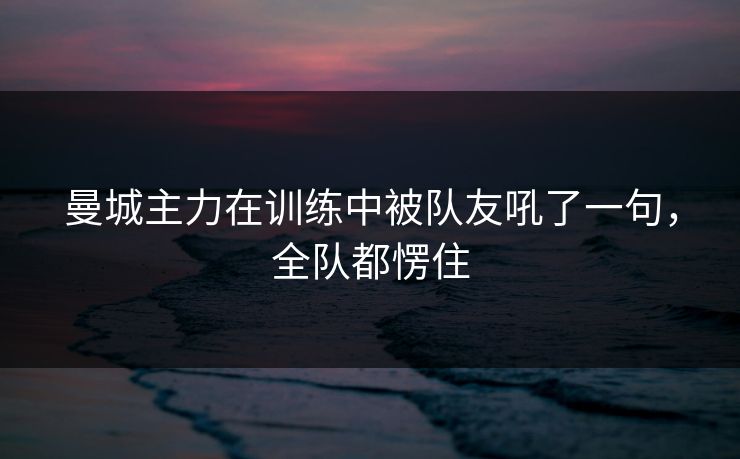 曼城主力在训练中被队友吼了一句，全队都愣住